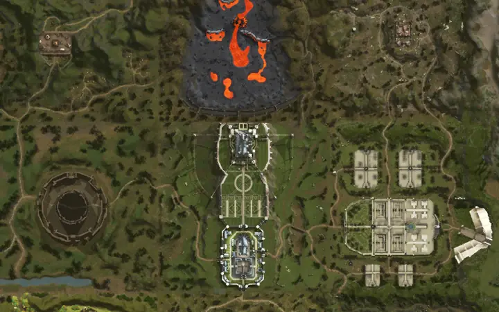 Mapa de Aden com a localização de Blacksmith em Aden Castle