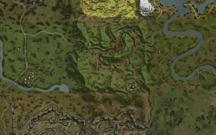Map of Aden showing where Shacram is, in Hunters Valley