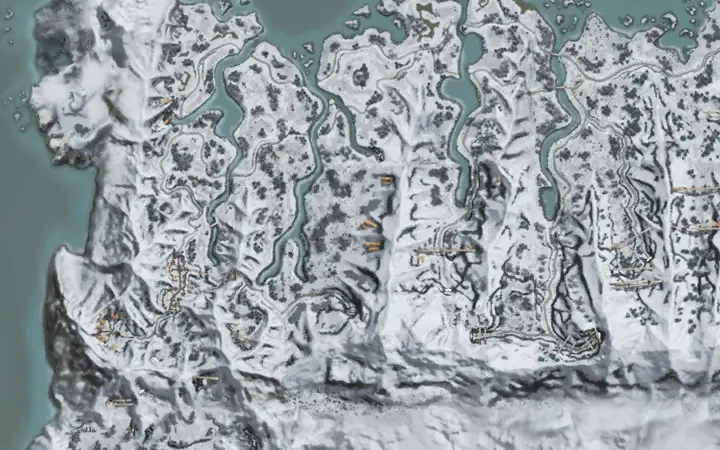 Map of Aden showing where Obsidian Golem is, in Abandoned Coal Mines