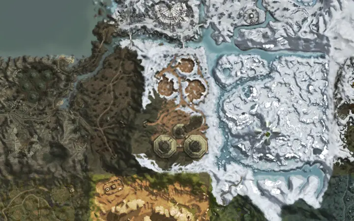 Map of Aden showing where Gigantic Chaos Golem is, in Archaic Laboratory
