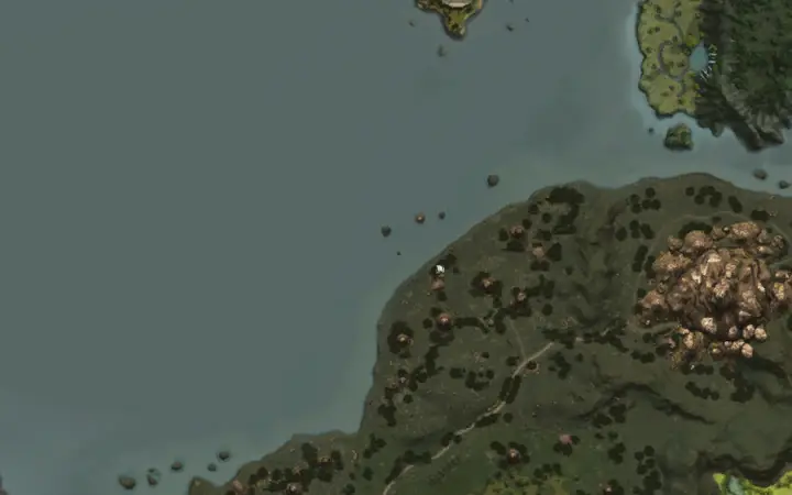 Map of Aden showing where Nephilim Cardinal is, in Catacomb of Dark Omens