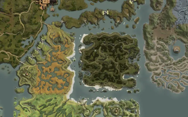 Mapa de Aden con la ubicación de Treasure Chest en Necropolis of Worship