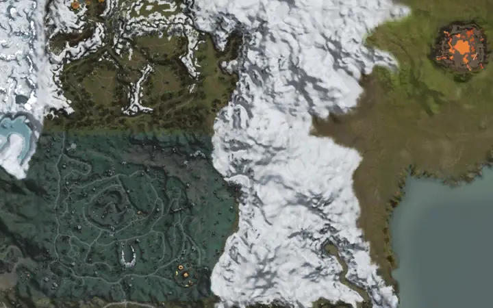 Mapa de Aden con la ubicación de Imperial Mosaic en Pilgrim's Temple