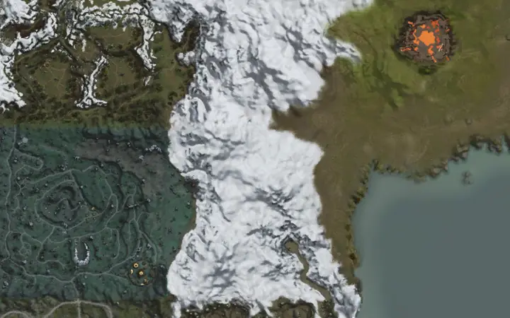 Mapa de Aden con la ubicación de Halisha's Officer en Four Sepulchers