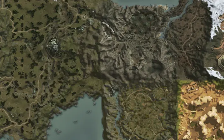 Mapa de Aden con la ubicación de Alpine Buffalo en Windtail Waterfall