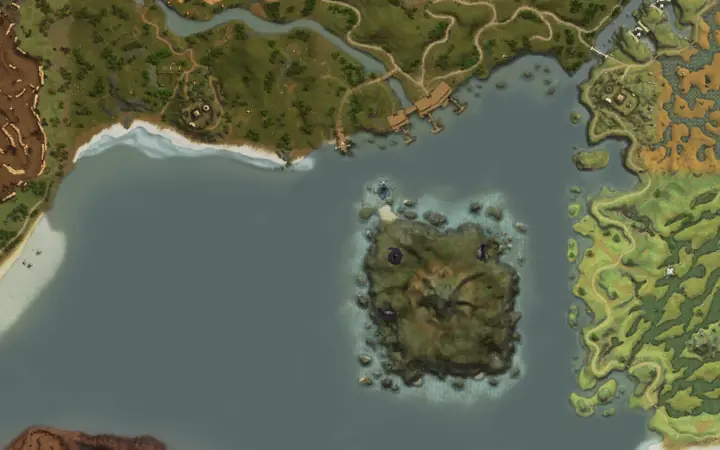Mapa Aden z położeniem Pirate Tunnel w Pirate Tunnel