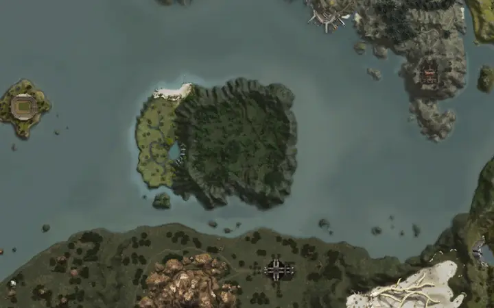 Mapa de Aden con la ubicación de Sailren's Den en Sailren's Den
