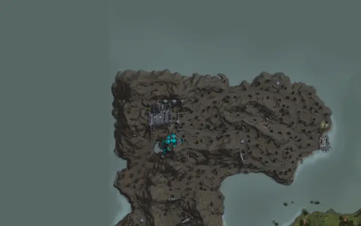 Mapa de Aden com a localização de Muertos Warrior em Mimir's Forest