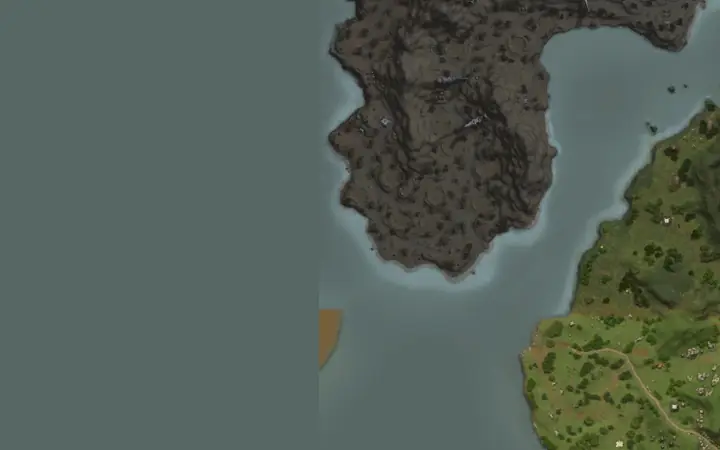 Mapa de Aden com a localização de Garden Guard em Hills of Gold