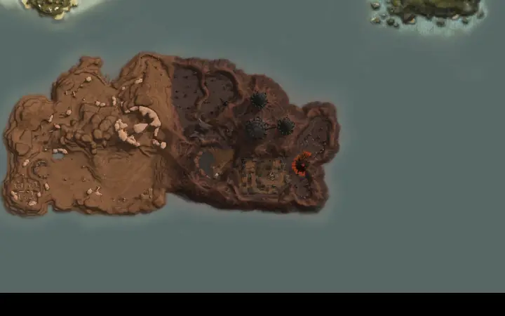 Map of Aden showing where Labyrinth Watchman is, in Steel Citadel