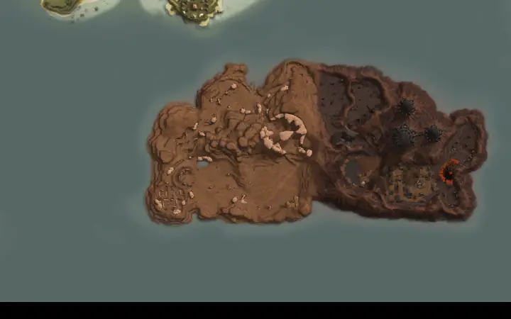 Mapa de Aden com a localização de Quarry Bowman em Hellbound Quarry
