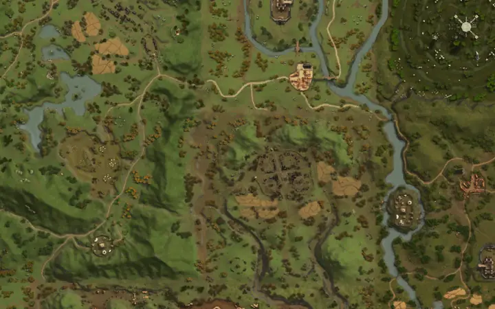 Map of Aden showing where Zombie Lord Crowl is, in Ruins of Despair