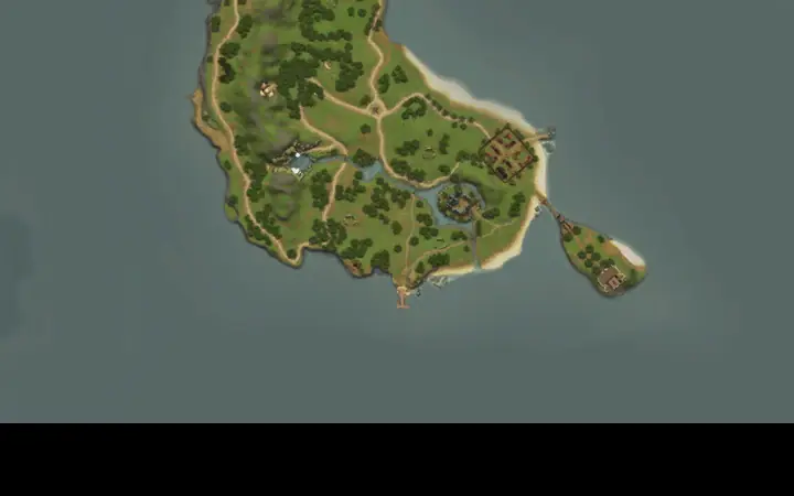 Map of Aden showing where Orc Grunt is, in Einhovant's School of Magic