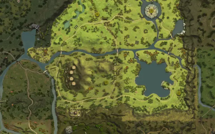 Map of Aden showing where Zombie Lord Farakelsus is, in Elven Fortress