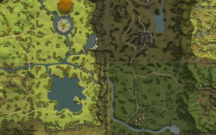 Map of Aden showing where Timak Orc Chief Ranger is, in Timak Outpost